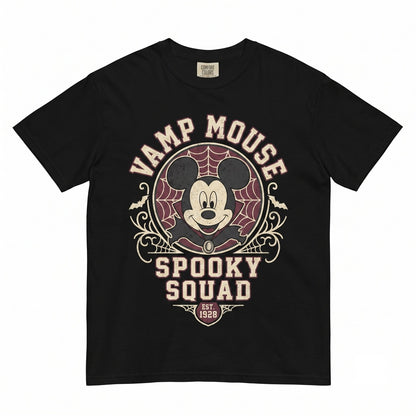 Retro Mouse Costume Vampire Halloween Not-So-Scary Theme Park Matching Family Party Graphic Apparel, Unisex TShirt