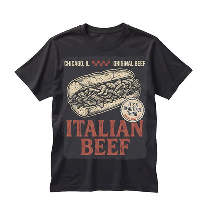 Vintage Chicagoland Italian Beef Original Restaurant Bear Graphic Unisex TShirt