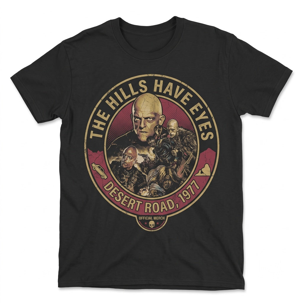 The Hills Have Eyes Horror Movie Creepy Cult Graphic Apparel Graphite Unisex TShirt