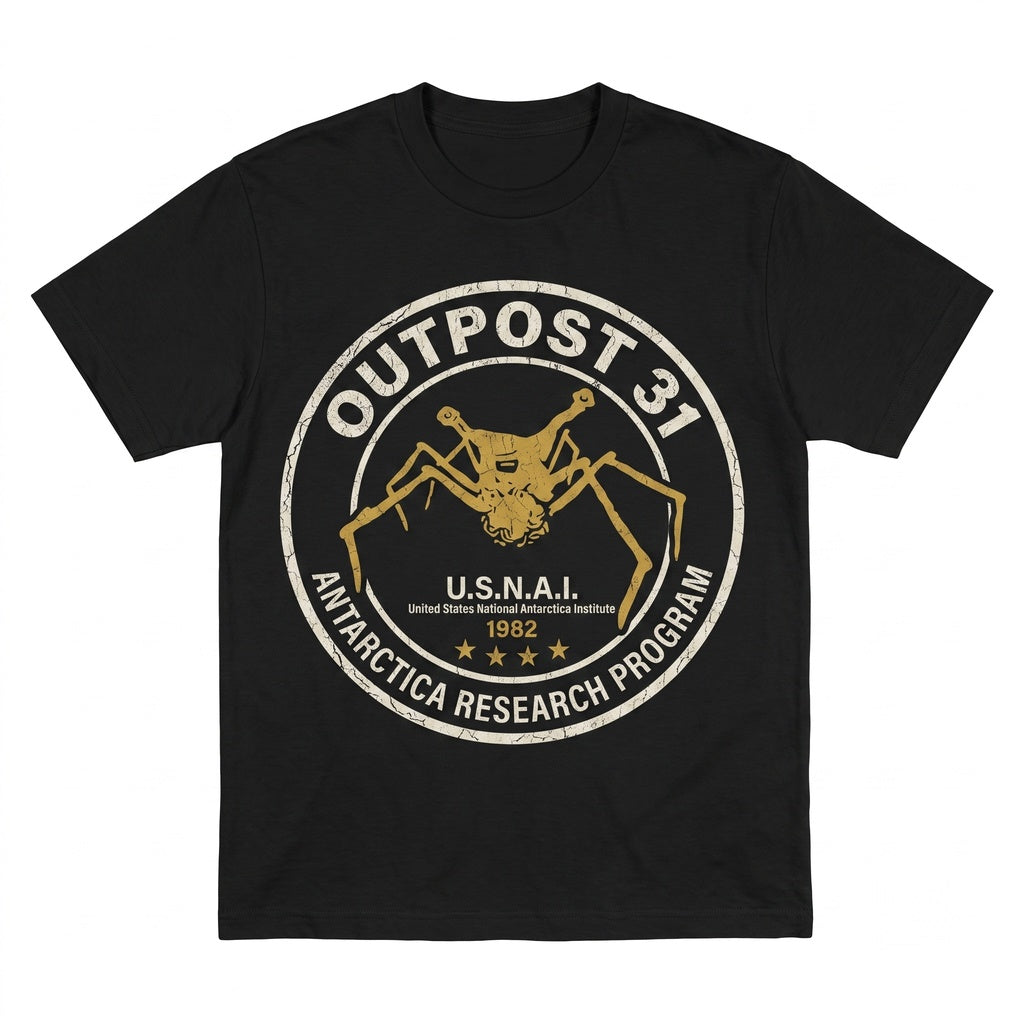 Outpost 31 Antarctic Research Station Sci-Fi Horror Alien Film Vintage Graphic Unisex TShirt