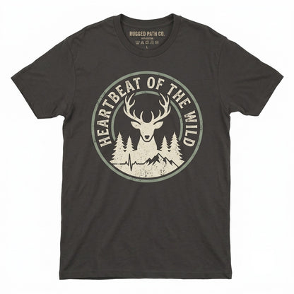 Deer Hunting Buck Heartbeat Pulse Hunter Lover Men Outdoor Graphic Unisex TShirt