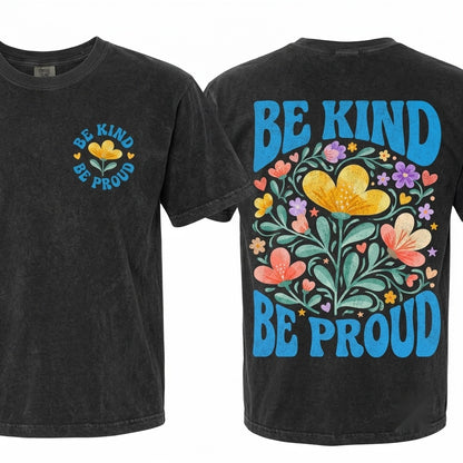 Kindness Message Graphic Positive Teacher Character Building School Staff Inspiration Gift Unisex Wash T-Shirt