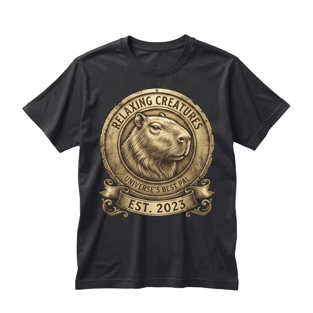 Cute Capybara Animal Graphic Nature Lover Gift Funny Chill Forest Wildlife Aesthetic Top Unisex TShirt