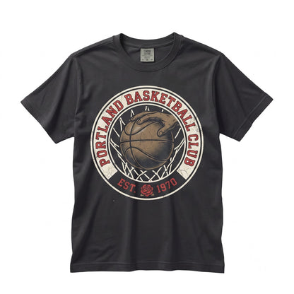Retro Portland Basketball Streetwear Graphic Game Day Fan Apparel Unisex TShirt