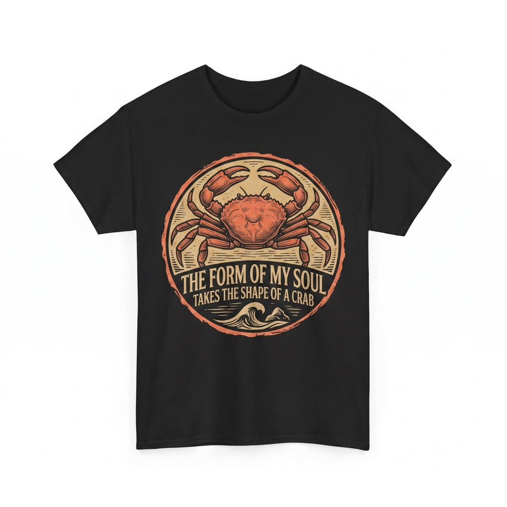 The Form of My Soul Funny Vintage Japanese Crab Graphic Print Unisex TShirt