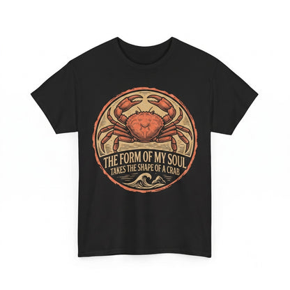 The Form of My Soul Funny Vintage Japanese Crab Graphic Print Unisex TShirt