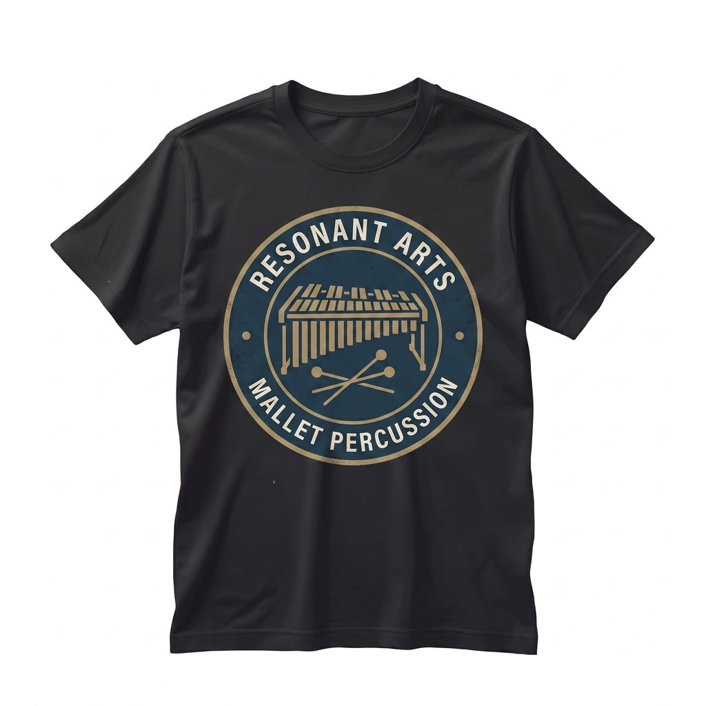 Vibraphone Xylophone Percussion Instrument Elegant Faux Gold Print Orchestra Band Musician Gift Unisex TShirt