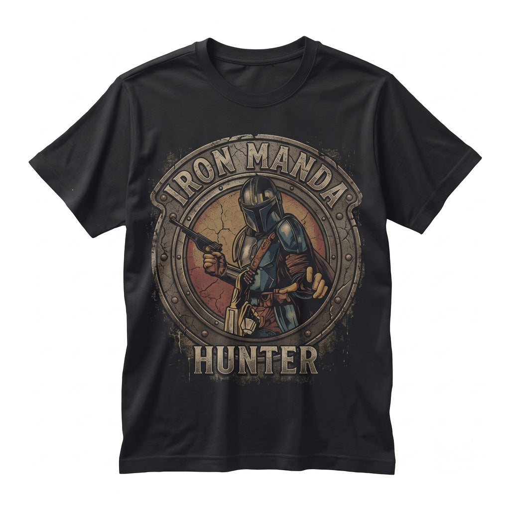 Galactic Bounty Hunter Beskar Armor Helmet Graphic Sci-Fi Unisex TShirt