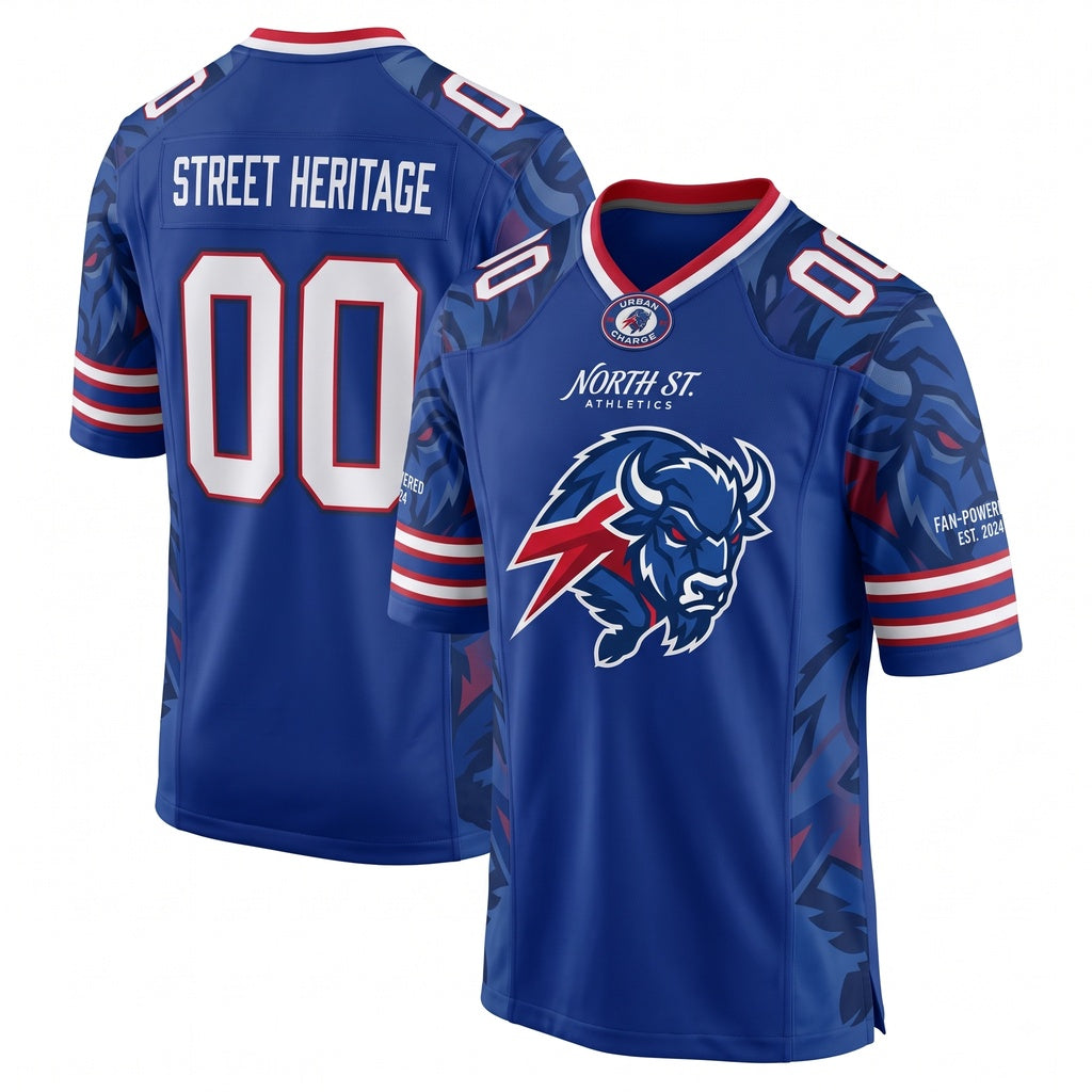 Unisex Custom Football Fan Jersey - Lightweight Stitched Breathable Game Day Mesh Apparel