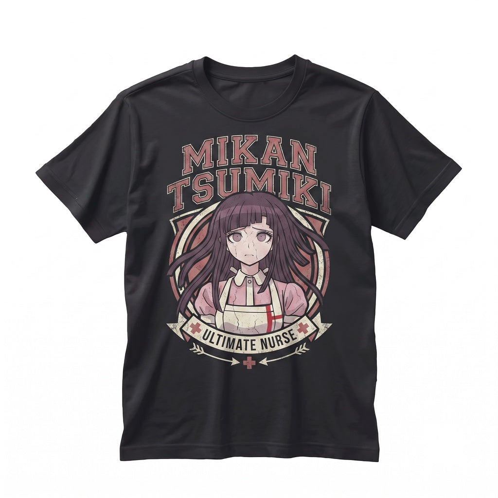 Mikan Tsumiki Nagito Komaeda Gundam Tanaka Graphic Visual Novel Aesthetic Vaporwave Otaku Gamer Anime Unisex TShirt