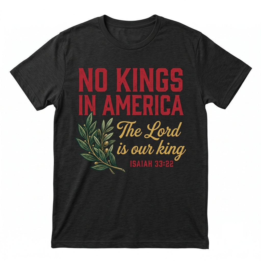 No Kings In America Protest Democracy Isaiah 3322 Unisex TShirt