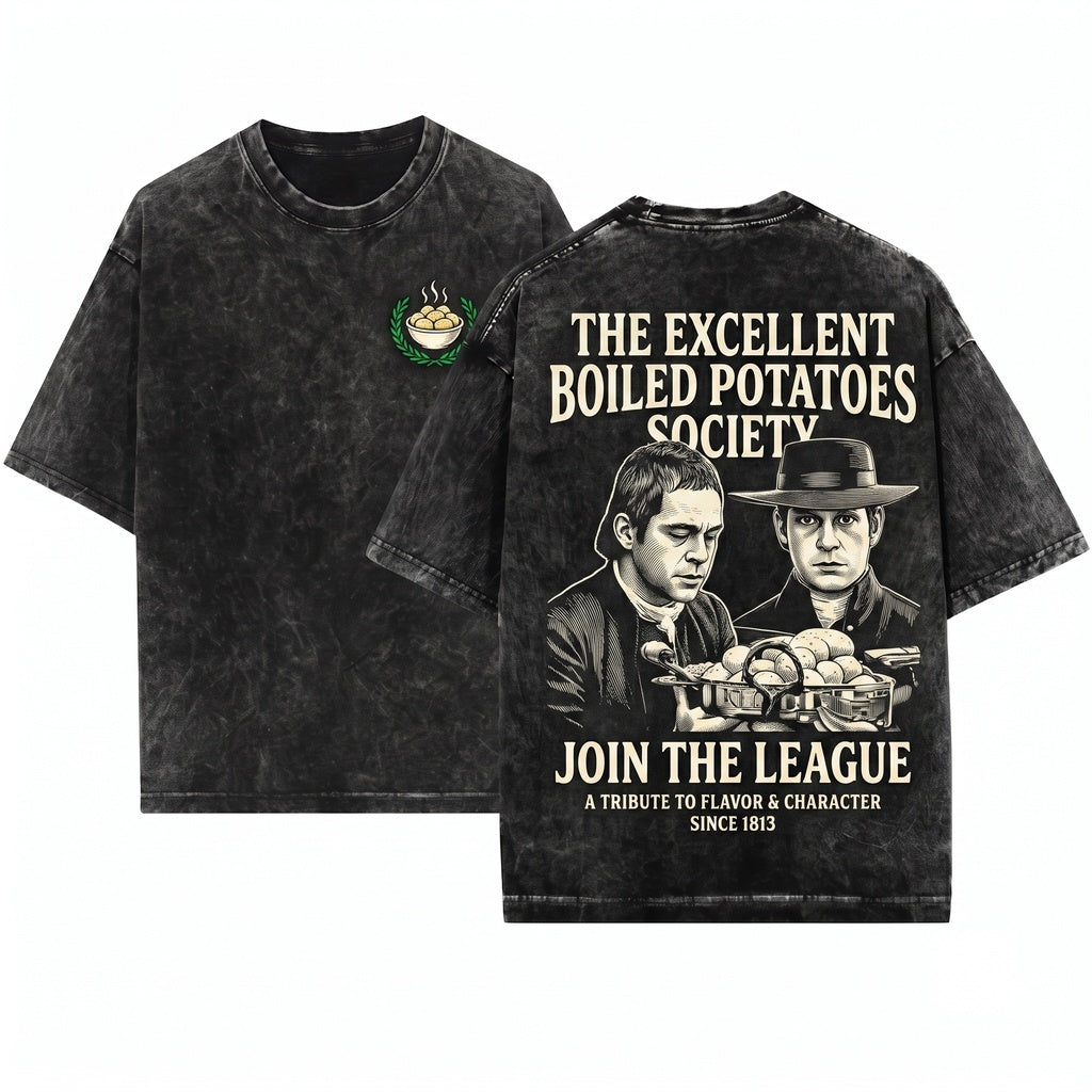 Boiled Potatoes Funny Meme Pride Prejudice Fitzwilliam Darcy Elizabeth Bennet Ring Doll Unisex Wash T-Shirt