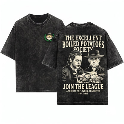 Boiled Potatoes Funny Meme Pride Prejudice Fitzwilliam Darcy Elizabeth Bennet Ring Doll Unisex Wash T-Shirt