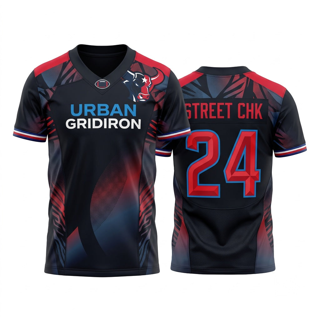Unisex Stitched Football Fan Jersey, Breathable Mesh Athletic Game Day Jersey