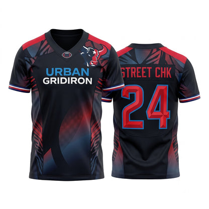 Unisex Stitched Football Fan Jersey, Breathable Mesh Athletic Game Day Jersey