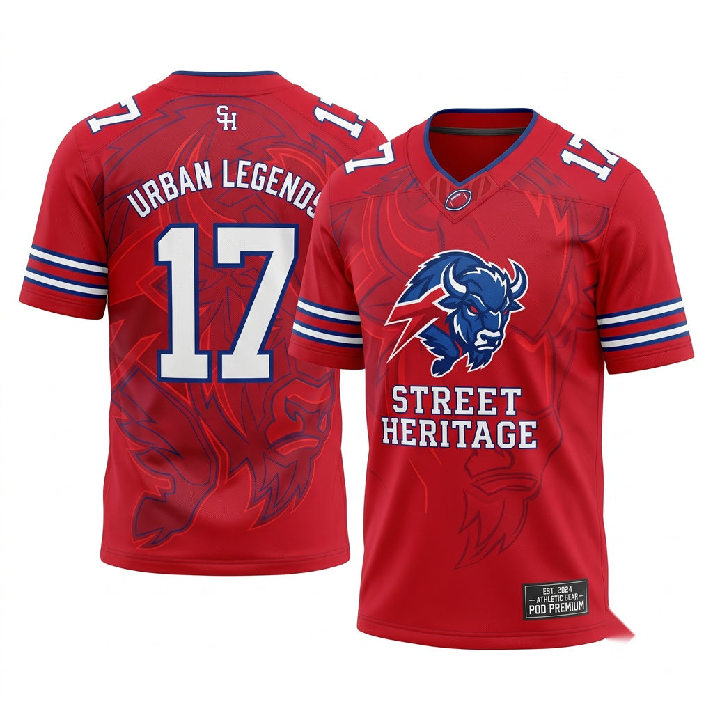 Unisex Stitched Football Fan Jersey - Breathable Lightweight Game Day Apparel