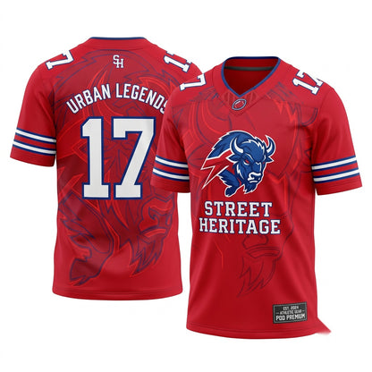 Unisex Stitched Football Fan Jersey - Breathable Lightweight Game Day Apparel