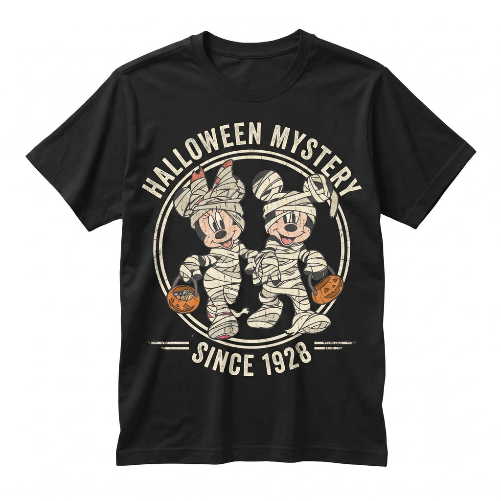 Spooky Mummy Couple Halloween Party Graphic Unisex TShirt