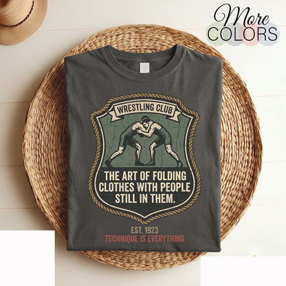 Wrestling Noun Graphic Combat Sport Grappling Athlete Fighter Mat Training Gym Fan Gift Unisex TShirt