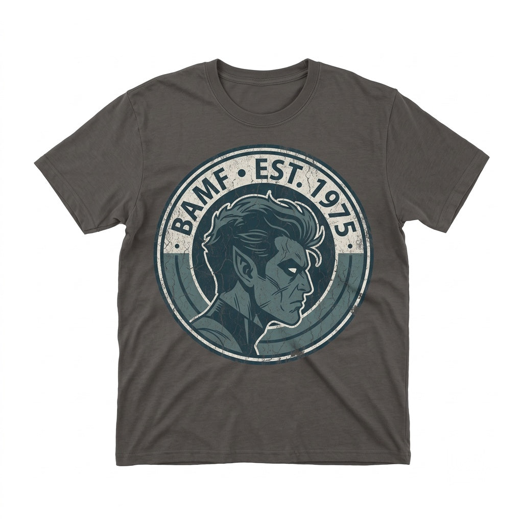 Vintage Kurt Wagner Teleporting Mutant Comic Book Graphic Apparel, Retro Superhero Unisex TShirt