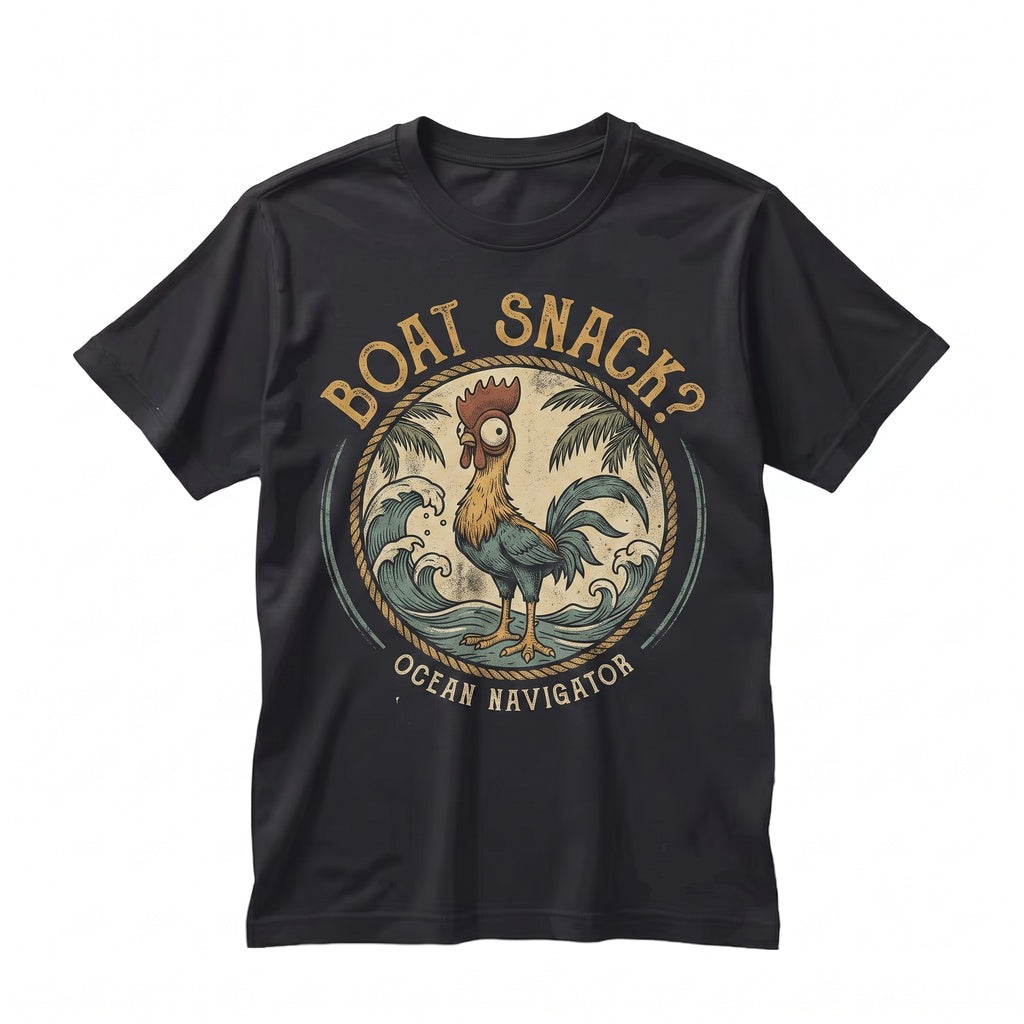 Island Princess Distressed Chicken Boat Snack Animated Movie Family Trip Graphic Unisex TShirt