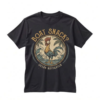 Island Princess Distressed Chicken Boat Snack Animated Movie Family Trip Graphic Unisex TShirt