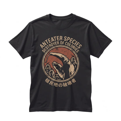 Destroyer of Colonies Anteater Graphic Vintage Funny Wildlife Crewneck Unisex TShirt