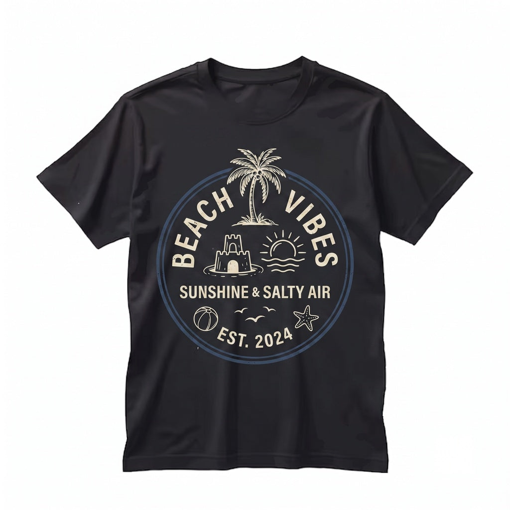 Beach Vibes Salty Soul Ocean Lover Summer Vacation Meet Me At Coastline Coastal Graphic Unisex TShirt