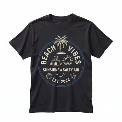 Beach Vibes Salty Soul Ocean Lover Summer Vacation Meet Me At Coastline Coastal Graphic Unisex TShirt