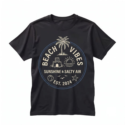 Beach Vibes Salty Soul Ocean Lover Summer Vacation Meet Me At Coastline Coastal Graphic Unisex TShirt