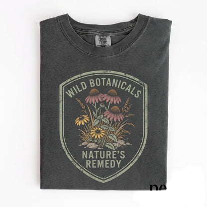 Classic Coneflower Graphic Wildflower Botanical Prairie Garden Vintage Style Nature Gift Apparel Unisex TShirt