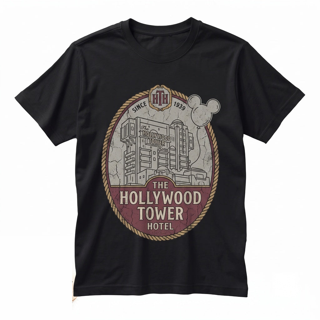 Coquette Vintage Tower Hotel Family Matching Vacation 2026 Unisex TShirt