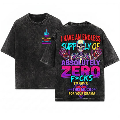 Fuck You This Much Offensive Stickman Graphic Rude Valentine Humor Gift For Her Women Unisex Wash T-Shirt