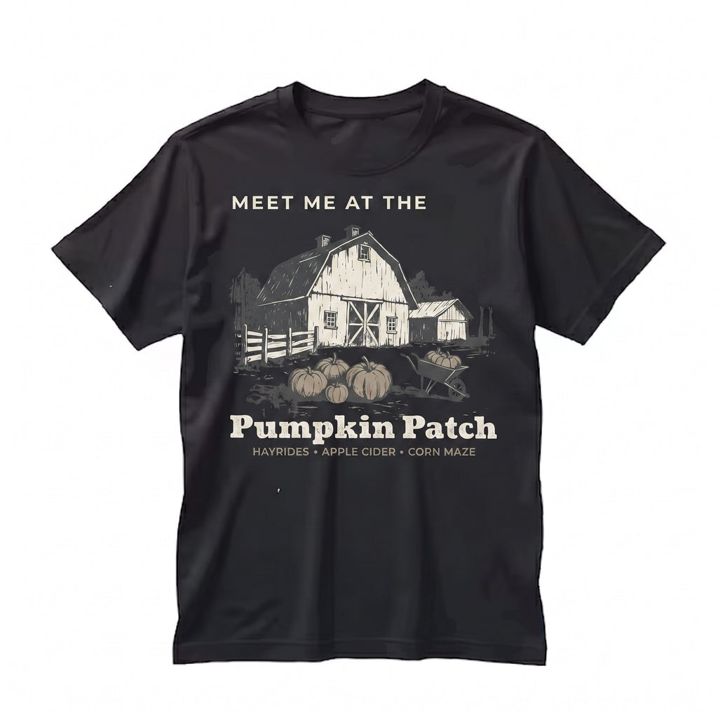 Autumn Harvest Pumpkin Patch Graphic Vintage Halloween Unisex TShirt