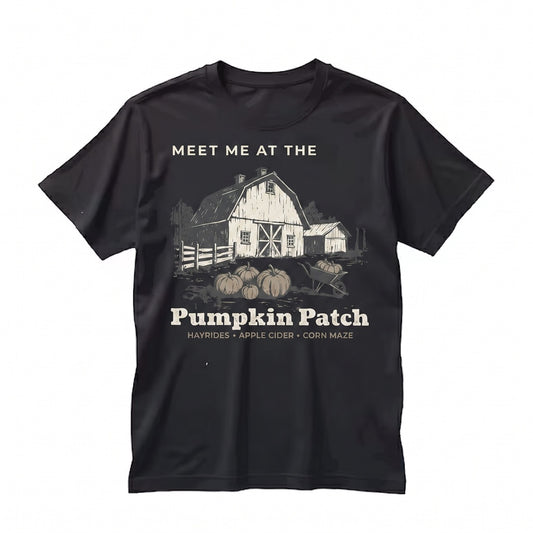 Autumn Harvest Pumpkin Patch Graphic Vintage Halloween Unisex TShirt