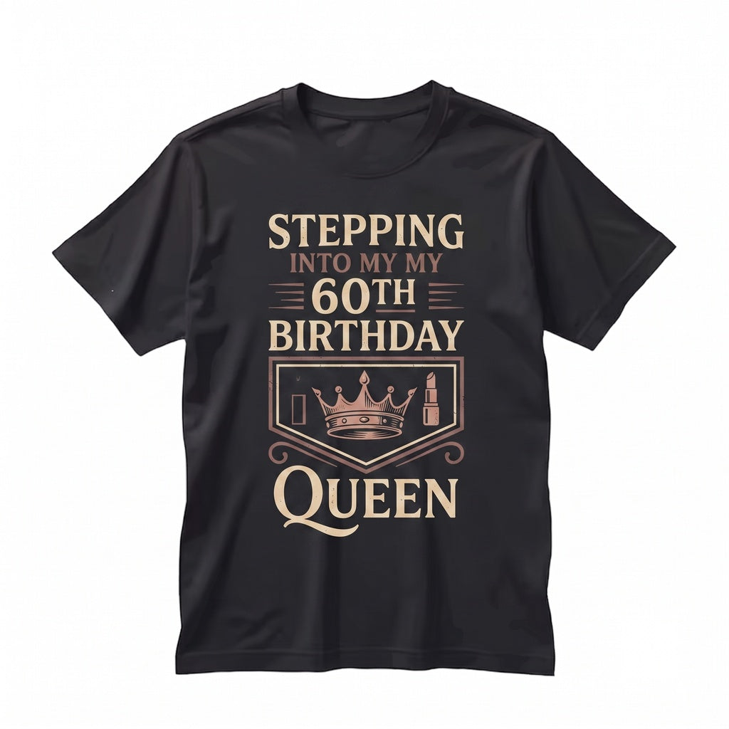 60th Birthday Queen Leopard Print Celebration Party Graphic Gift Apparel Unisex TShirt