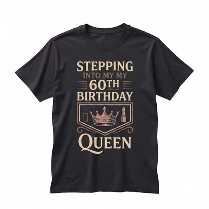 60th Birthday Queen Leopard Print Celebration Party Graphic Gift Apparel Unisex TShirt