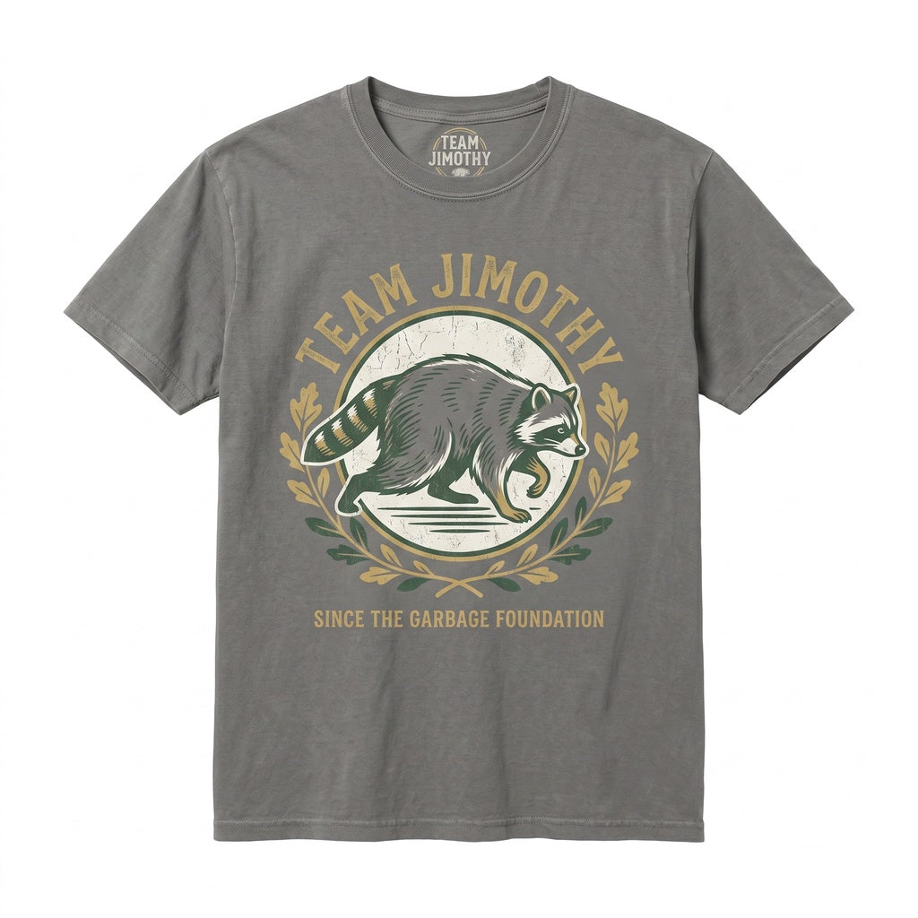 Team Jimothy Viral Seattle Raccoon Cute Trash Panda Short King Unisex TShirt