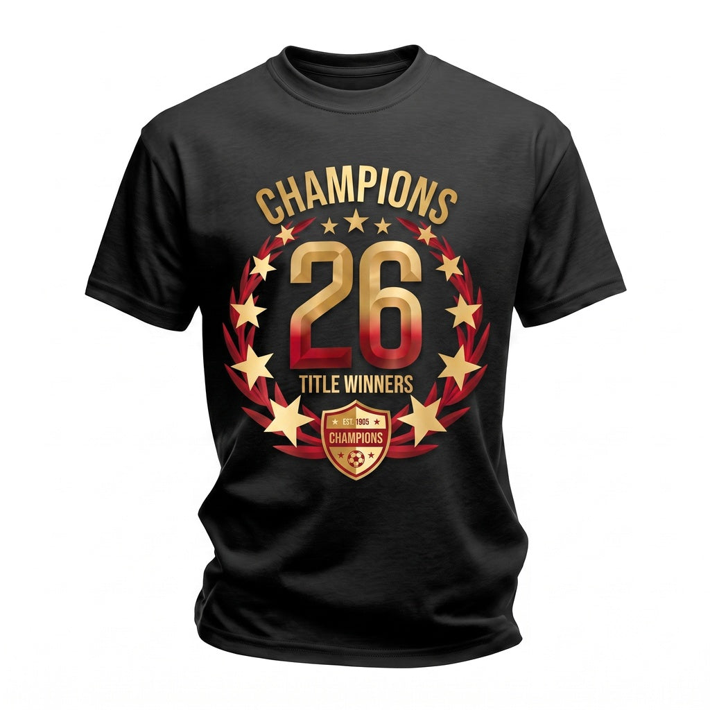 Istanbul Yellow Red Football Champions 2026 Celebration Victory Unisex TShirt