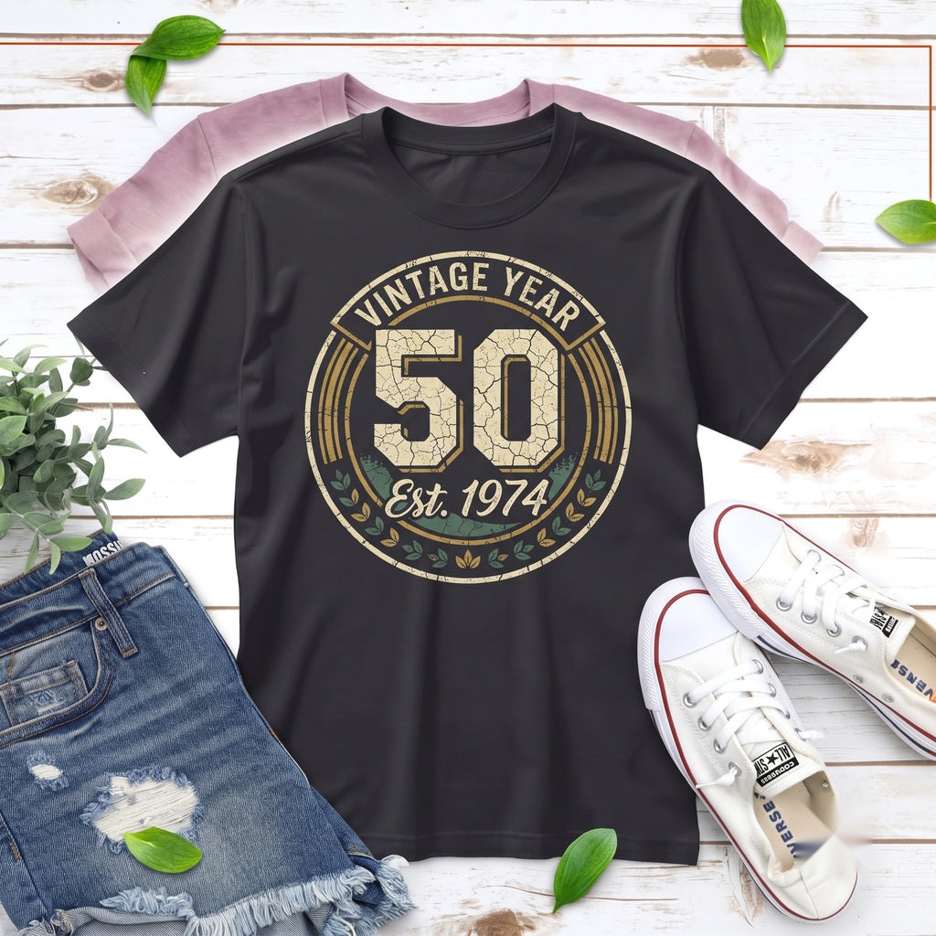 50th Birthday Shirt, Fifty Tee Unisex TShirt