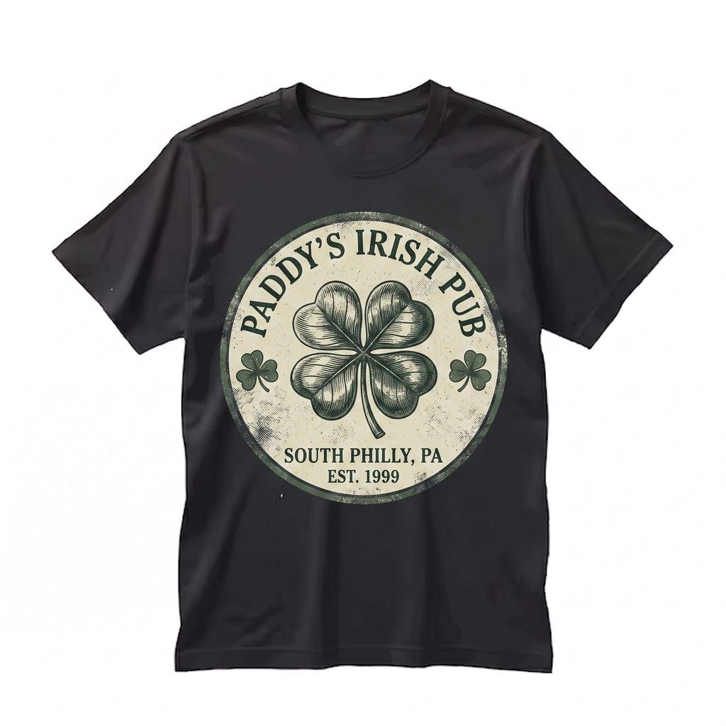 Paddys Irish Pub Philadelphia Retro Bar Vintage Graphic Unisex TShirt