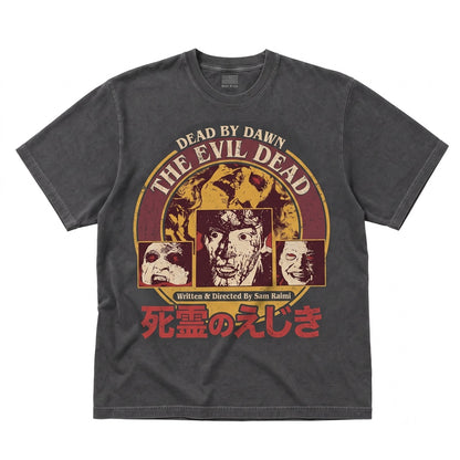 Vintage 80s Cult Classic Horror Movie Graphic Deadite Cabin Unisex TShirt