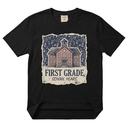 1st Grade Teacher Floral Back To School Christmas Gift Pullover Crewneck Apparel Unisex TShirt