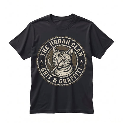 Vaporwave Smoke Cat Graphic Aesthetic Retro Animal Apparel Unisex TShirt