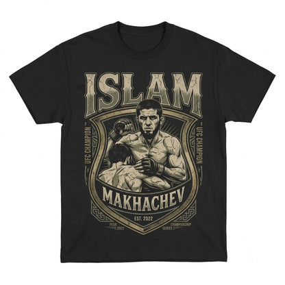 Islam Makhachev Dagestan MMA Fighter Graphic Soft Cotton Crewneck Unisex TShirt
