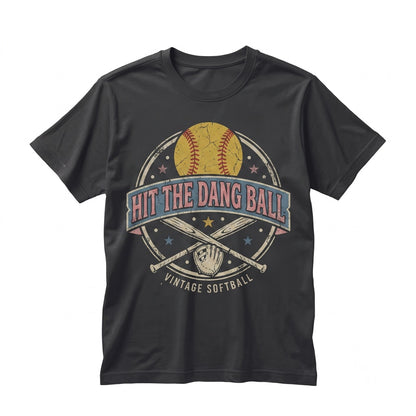 Coquette Bow Softball Mama Hit The Dang Ball Stripes Game Day Graphic Unisex TShirt