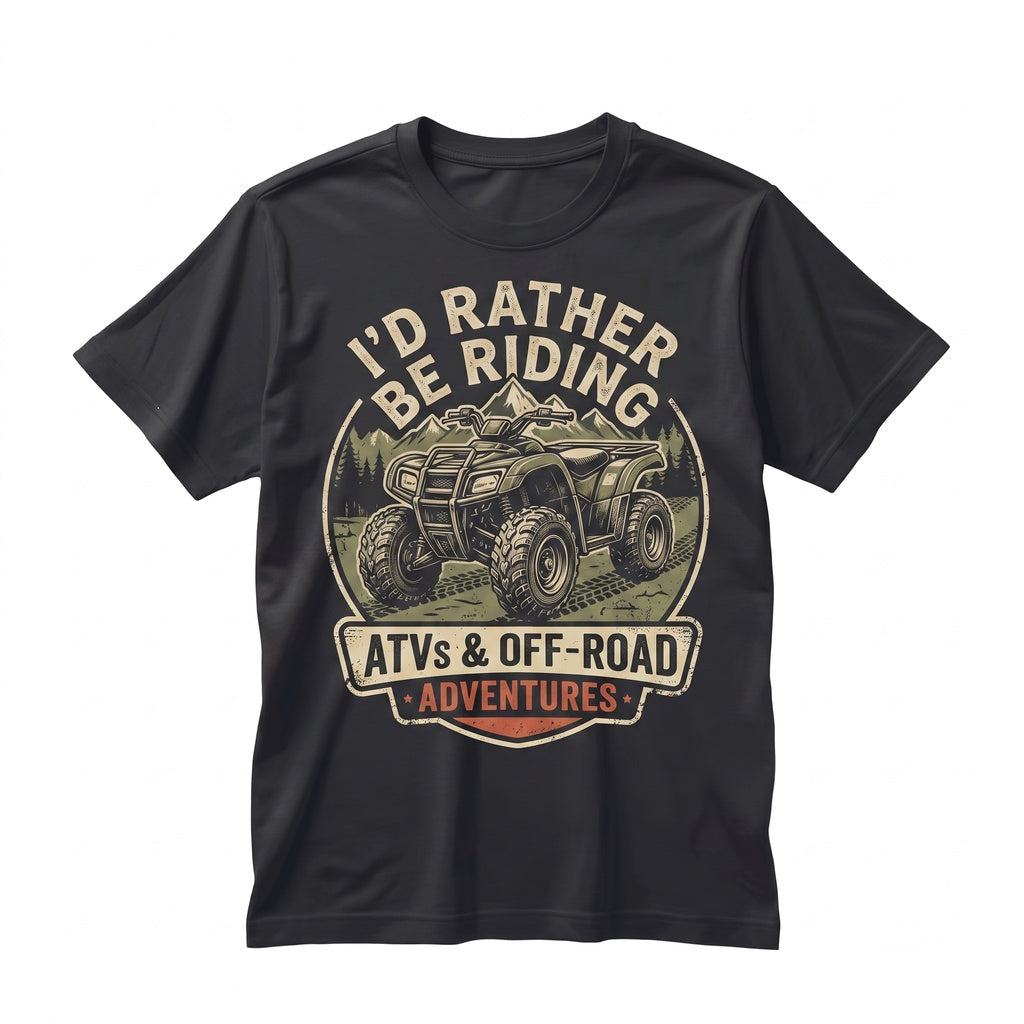 ATV Riding Distressed Trail Apparel for Outdoor Enthusiasts Unisex TShirt