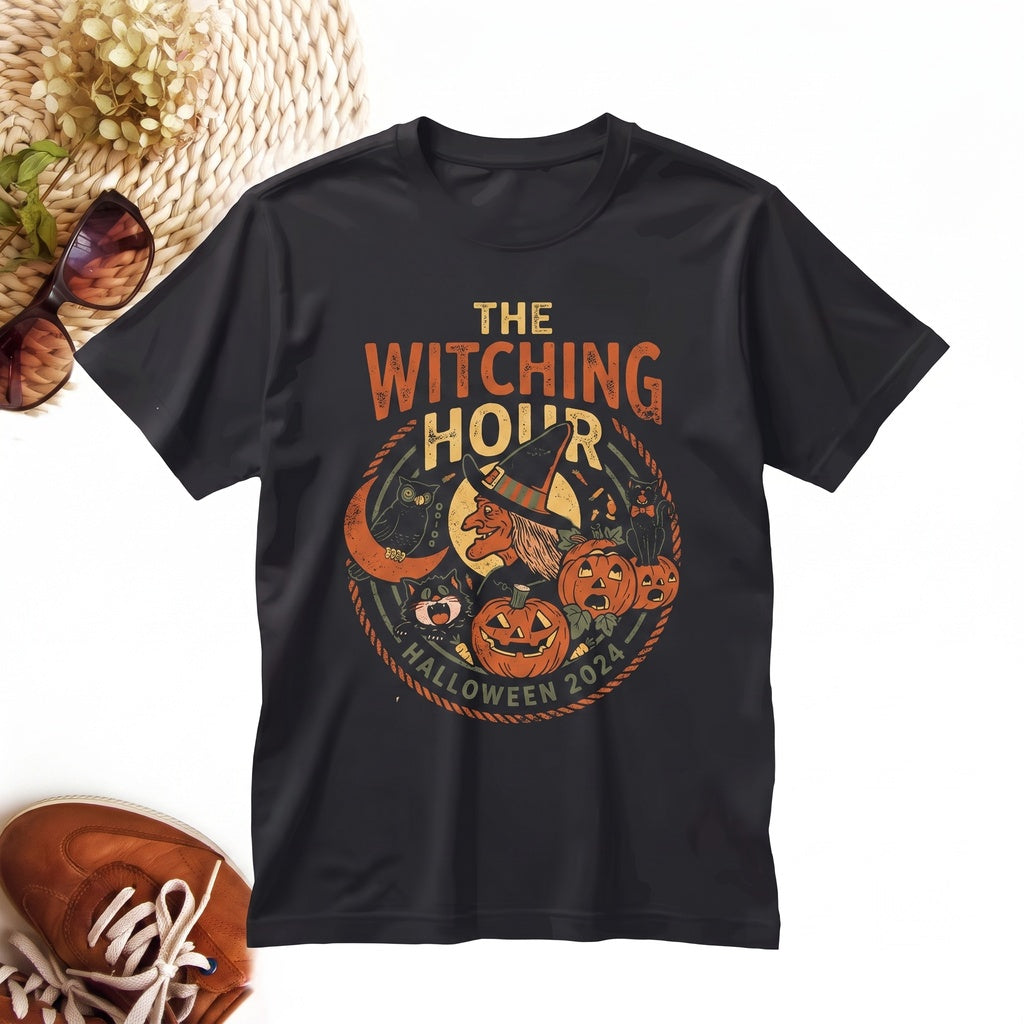 Retro Vintage Jack-o-Lantern Pumpkin Crewneck Sweater Fall Graphic Pullover Unisex TShirt
