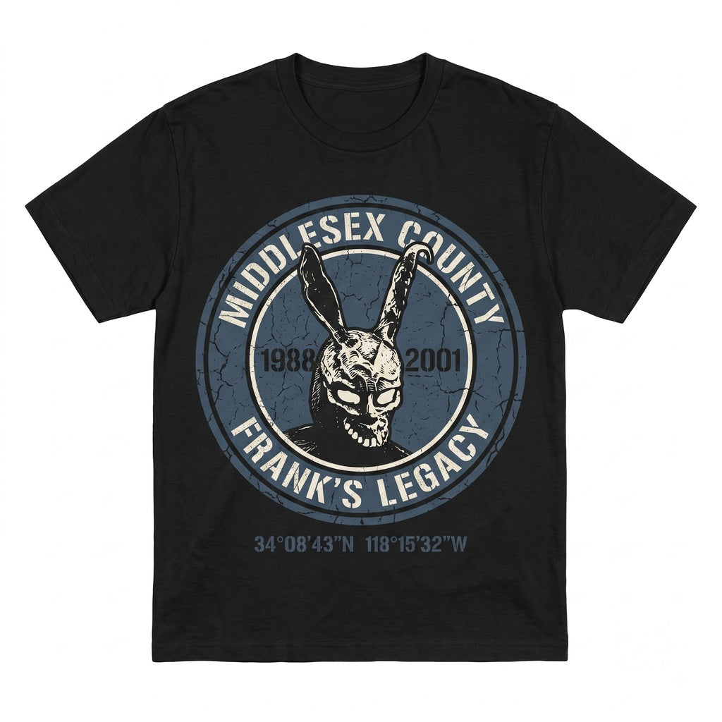 Retro Y2K Dark Evil Bunny Cult Classic Horror Movie Graphic Print Unisex TShirt