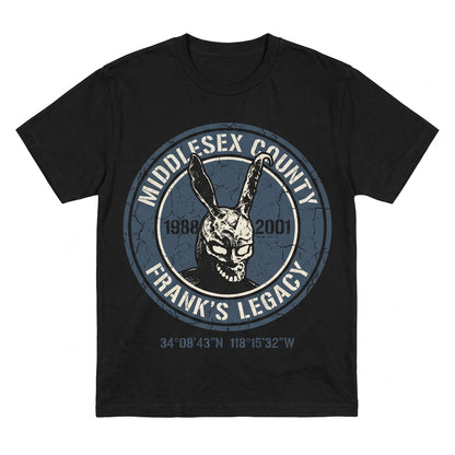 Retro Y2K Dark Evil Bunny Cult Classic Horror Movie Graphic Print Unisex TShirt